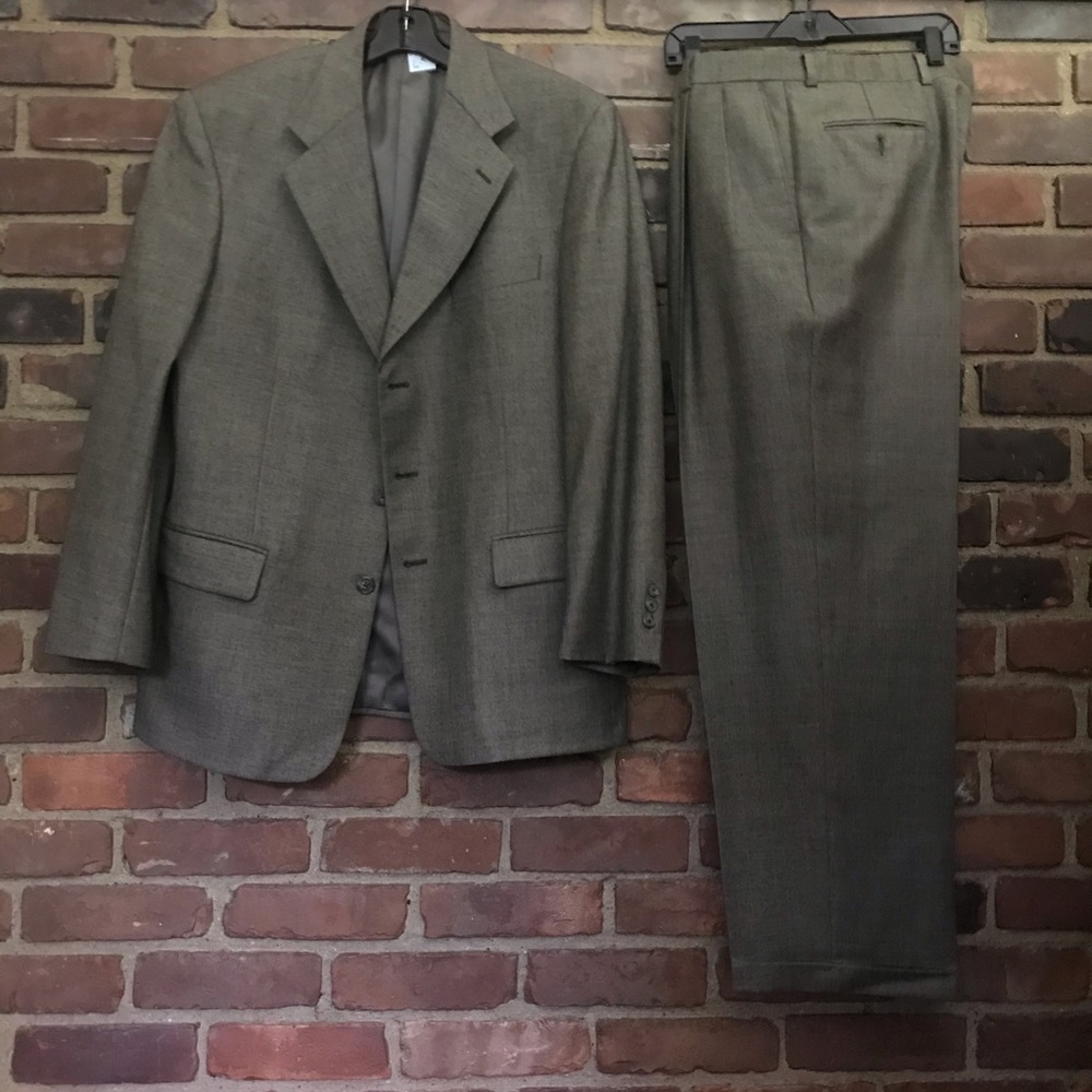 Vintage Monsieur Givenchy | Three Button Jacket Suit -48 Chest -31” Long